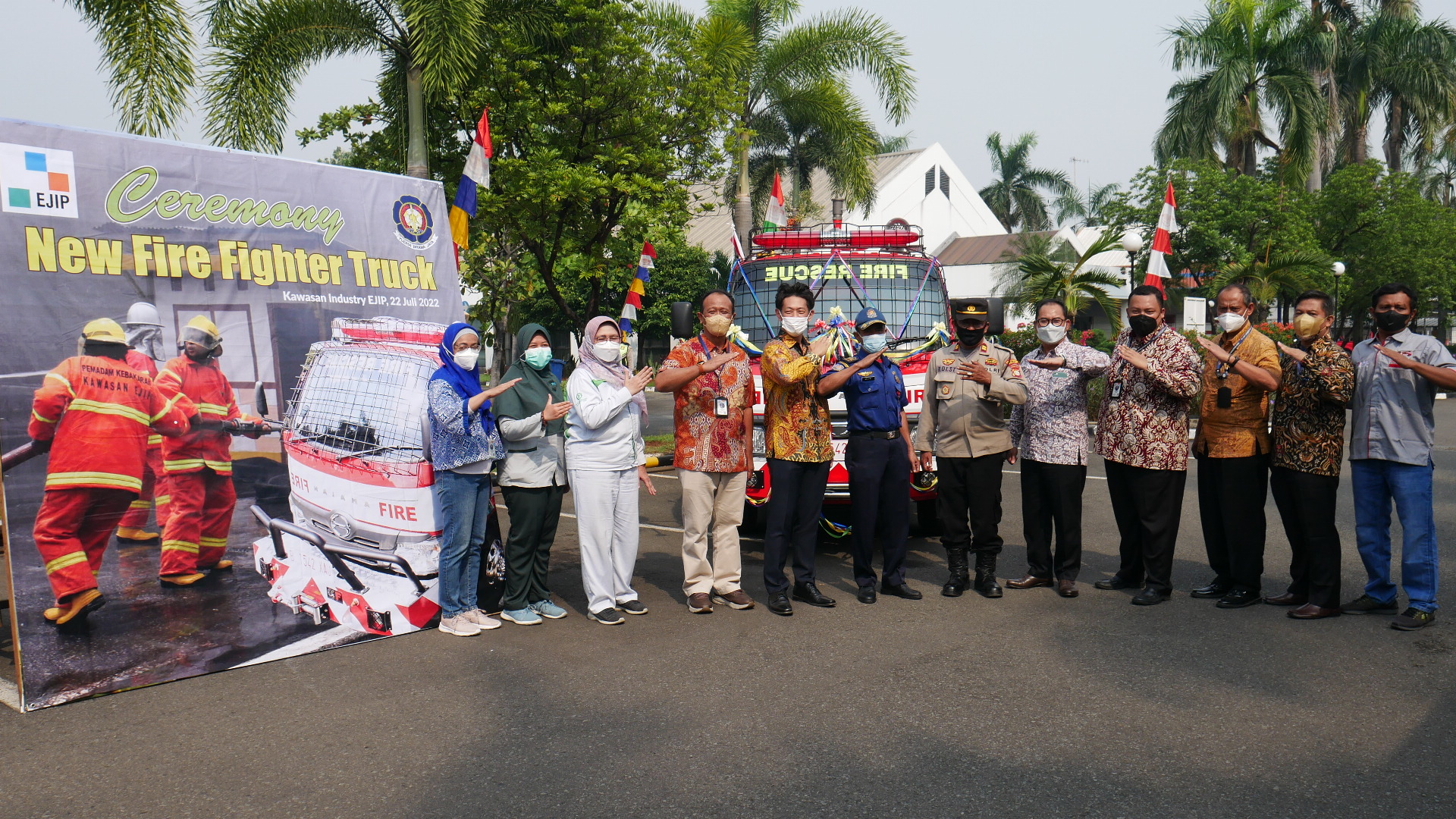 PT EJIP Pamerkan Unit Baru Mobil Pemadam Kebakaran Berteknologi Mutakhir